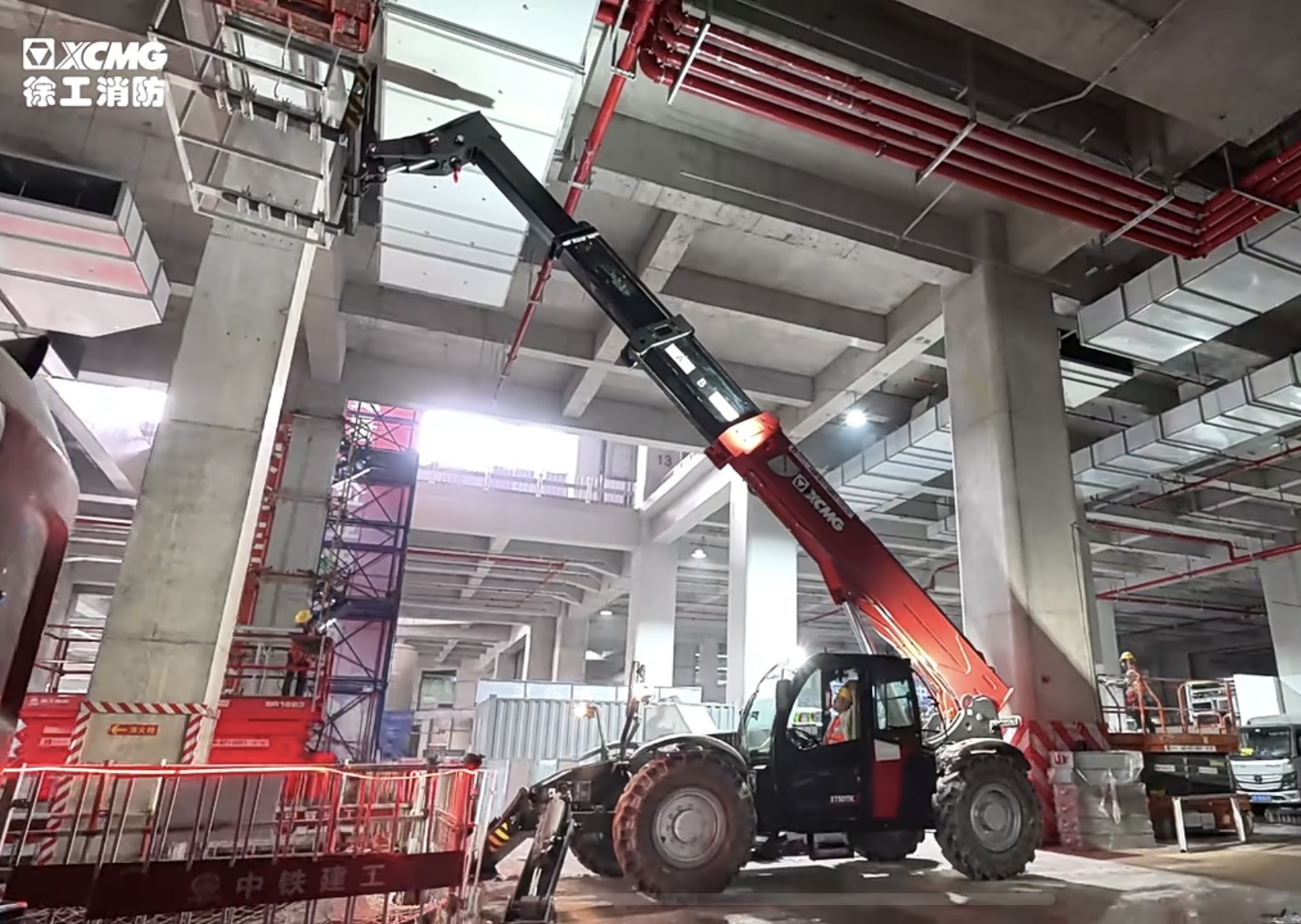 客户用了都说好！NG官网XT5017K伸缩臂叉装车施工纪实