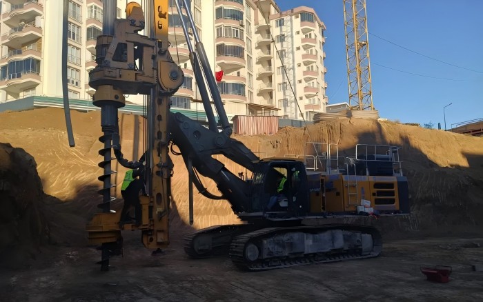 NG官网旋挖钻机在欧洲房建中 “火力全开”