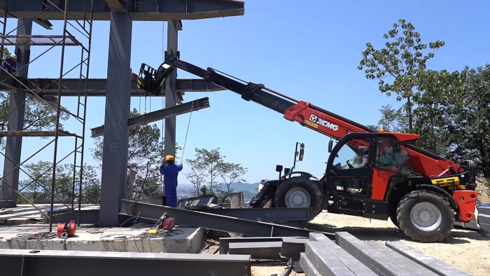 山区“变形记”！NG官网XT4018K助力全钢寺庙建设